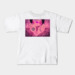 Mexican Mayan Tattoo Model No. 4 Kids T-Shirt